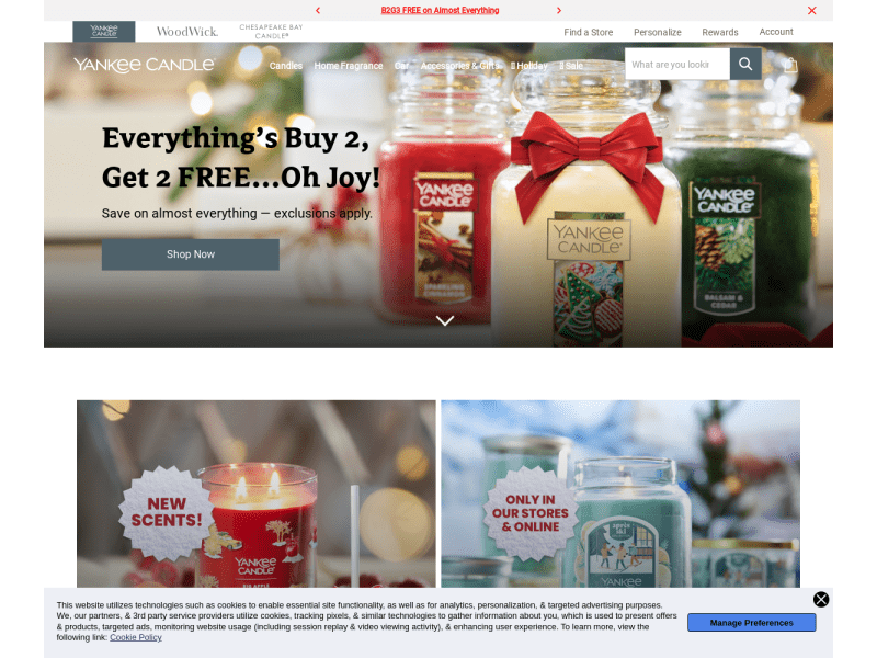 Yankee Candle Coupon codes