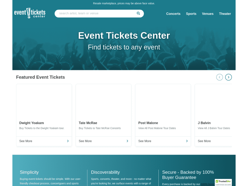 Event Tickets Center Coupon codes