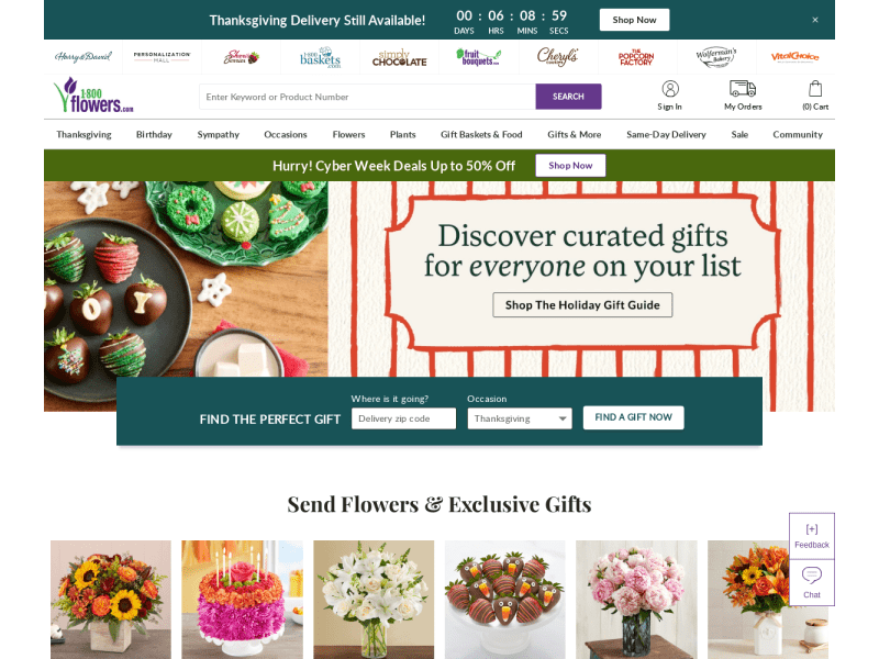 1800Flowers Coupon codes