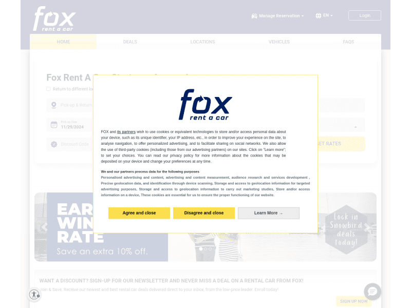 Fox RentACar Coupon codes