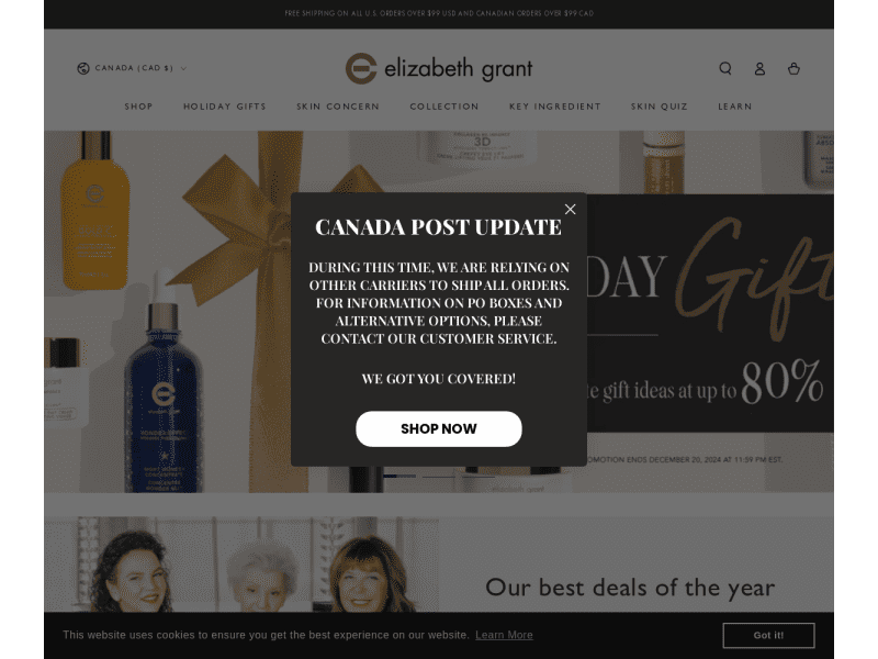 Elizabeth Grant Coupon codes