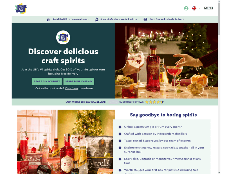 Craft Gin Club Coupon codes