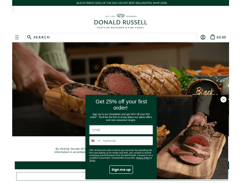 Donald Russell Coupon codes