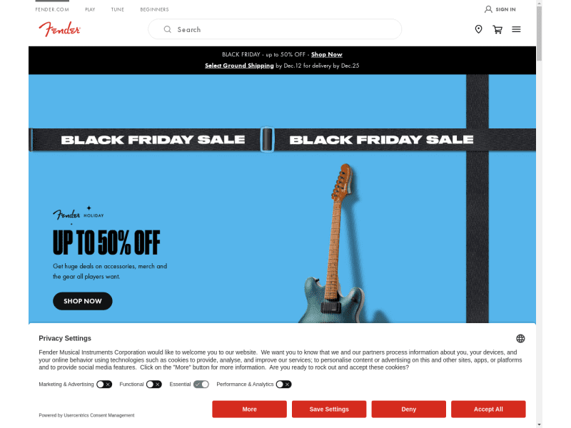 Fender.com Coupon codes