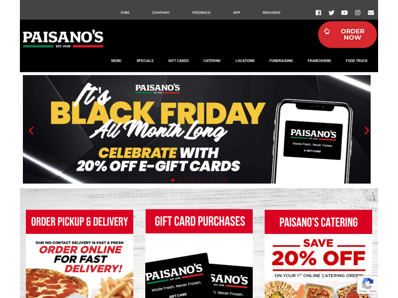 Paisano's Coupon codes