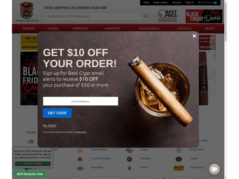 Best Cigar Prices Coupon codes