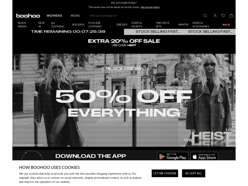 Boohoo Coupon codes