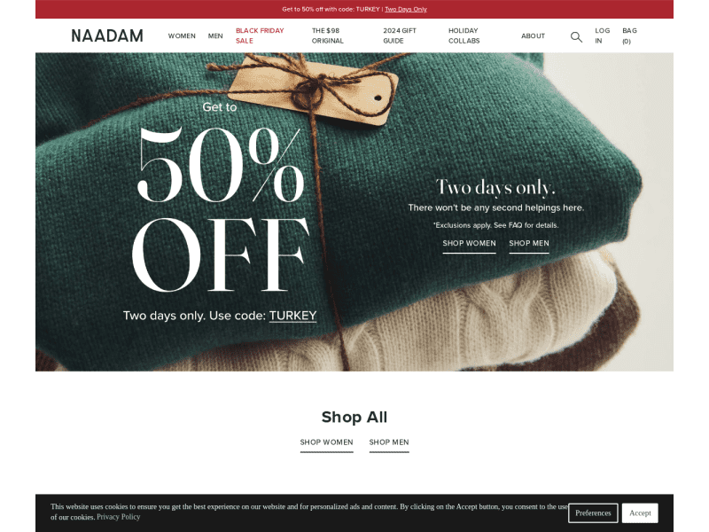 Naadam Cashmere Coupon codes