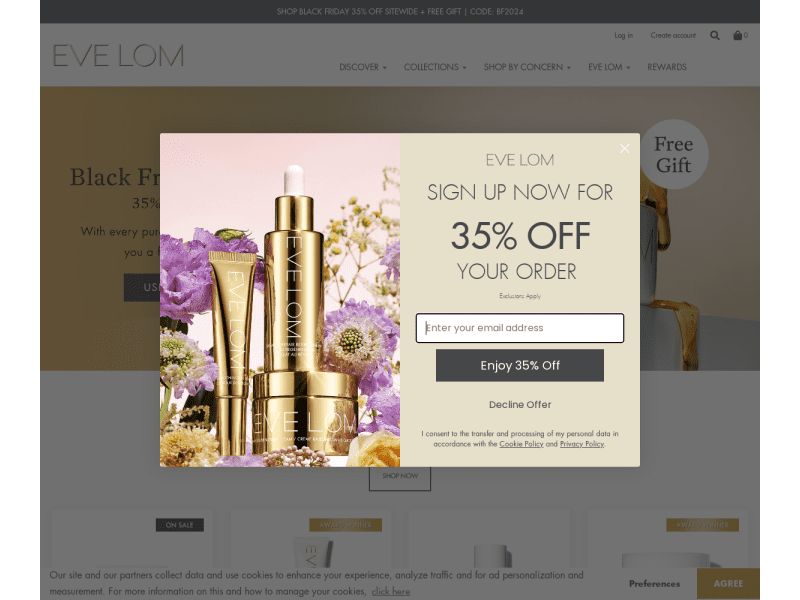 EVE LOM Coupon codes